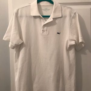 Vineyard Vines Classic Pique White Polo